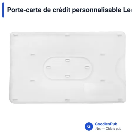 Porte-carte de crédit personnalisable Leonore avec logo