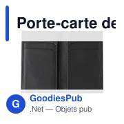 Porte-carte de crédit RFID personnalisable en cuir avec logo - Miniature 2