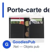Porte-carte de crédit RFID personnalisable en cuir avec logo - Miniature 3