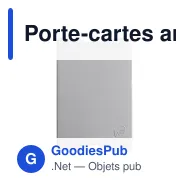 Porte-cartes anti-RFID personnalisable en étui rigide avec logo - Rigide - Miniature 2