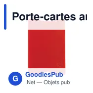 Porte-cartes anti-RFID personnalisable en étui rigide avec logo - Rigide - Miniature 4