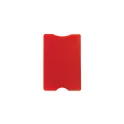 Variante Rouge - Porte-cartes anti-RFID personnalisable en étui rigide avec logo - Rigide