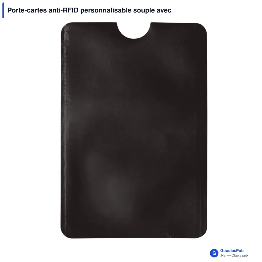 Porte-cartes anti-RFID personnalisable souple avec logo - Souple - Image 2