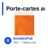 Porte-cartes anti-RFID personnalisable souple avec logo - Souple - Miniature 3