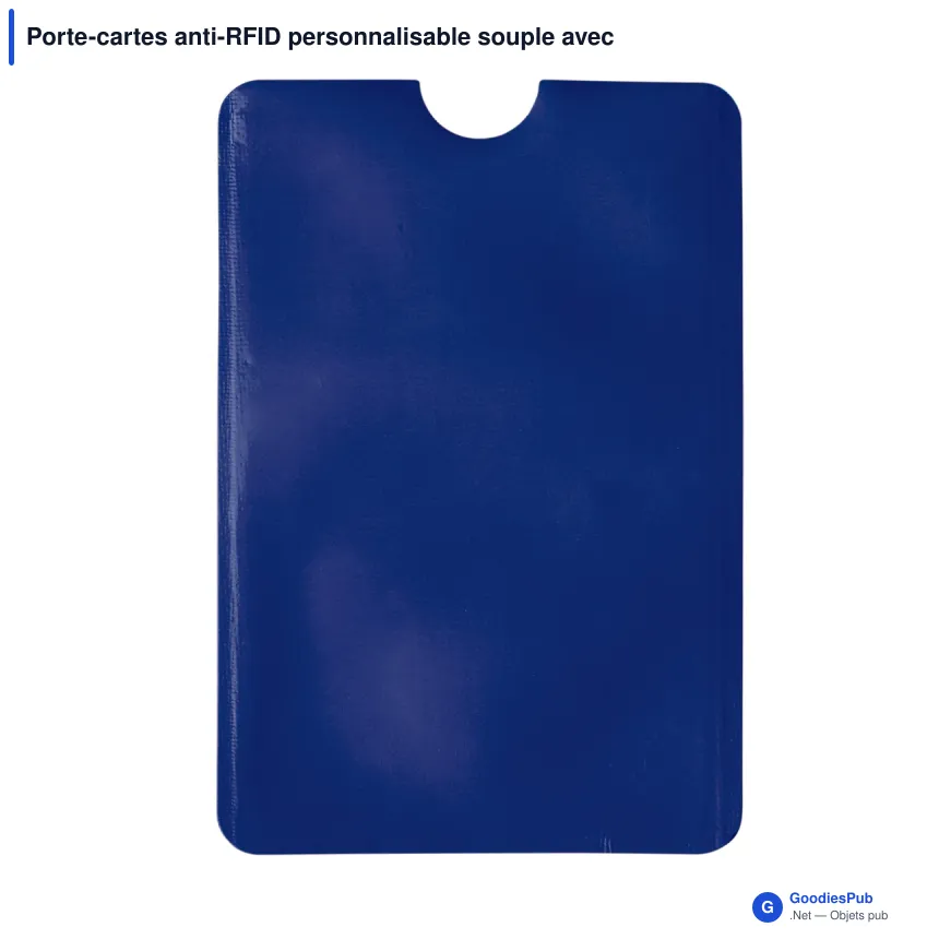 Porte-cartes anti-RFID personnalisable souple avec logo - Souple - Image 4