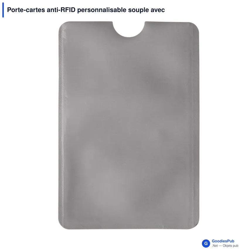 Porte-cartes anti-RFID personnalisable souple avec logo - Souple - Image 5