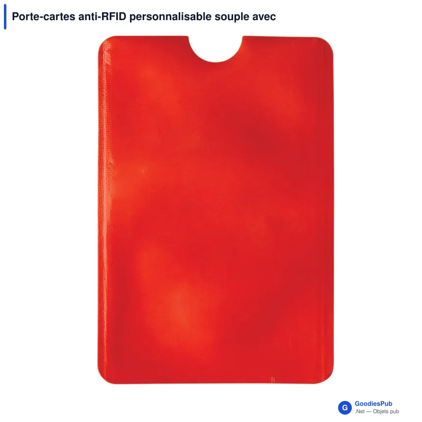 Porte-cartes anti-RFID personnalisable souple avec logo - Souple - Image 6