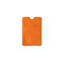 Variante Orange - Porte-cartes anti-RFID personnalisable souple avec logo - Souple