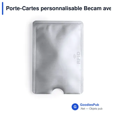Porte-Cartes personnalisable Becam avec logo - Sécurisez vos données