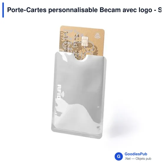 Porte-Cartes personnalisable Becam avec logo - Sécurisez vos données - Image 12
