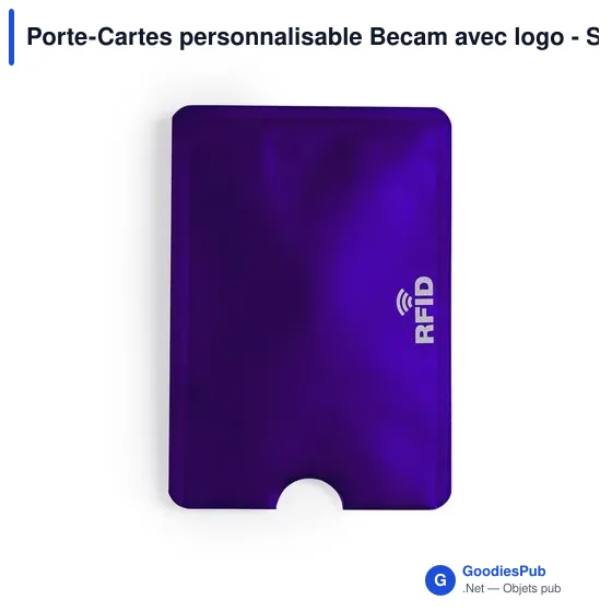 Porte-Cartes personnalisable Becam avec logo - Sécurisez vos données - Image 10