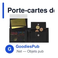 Porte-cartes de crédit personnalisable en cuir Yvonne avec logo - Miniature 4
