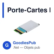 Porte-Cartes personnalisable Harbanix avec logo en aluminium recyclé - Miniature 4