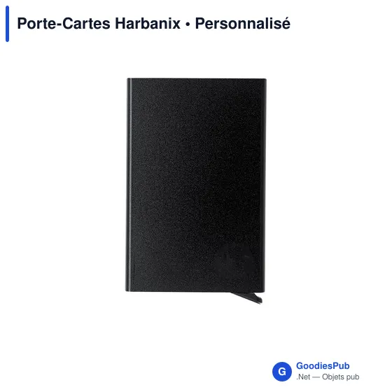 Porte-Cartes personnalisable Harbanix avec logo en aluminium recyclé - Image 5