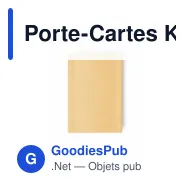 Porte-Cartes Kazak personnalisable avec logo pour entreprises - Miniature 1