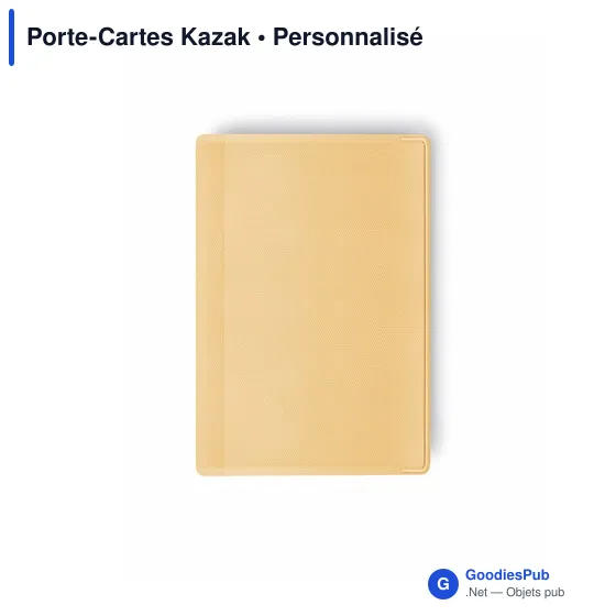 Porte-Cartes Kazak personnalisable avec logo pour entreprises - Image 1