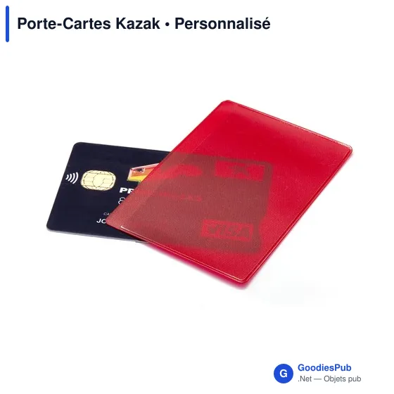 Porte-Cartes Kazak personnalisable avec logo pour entreprises - Image 2