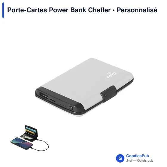 Porte-Cartes Power Bank Chefler - Image 1