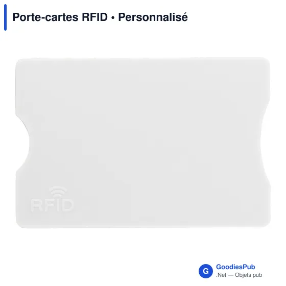 Porte-cartes RFID personnalisable avec logo - Sécurisez vos cartes - Image 1