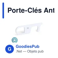 Porte-Clés Antibacterienne Anticontact Riken - Miniature 1