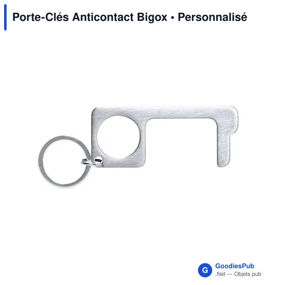 Porte-clés Anticontact personnalisable Bigox avec logo - Image 2