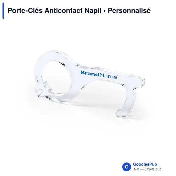 Porte-Clés Anticontact personnalisable avec logo - Napil - Image 3