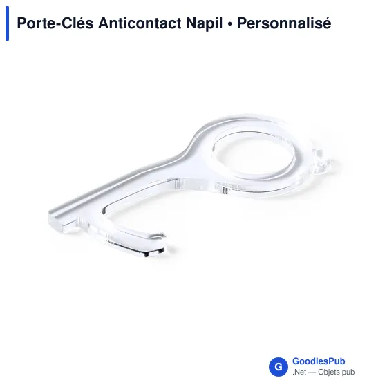Porte-Clés Anticontact personnalisable avec logo - Napil - Image 5