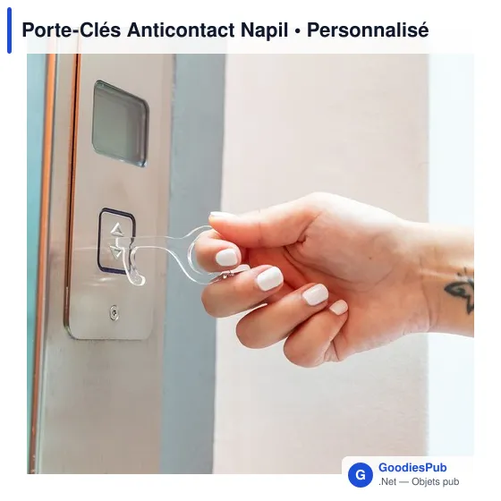 Porte-Clés Anticontact personnalisable avec logo - Napil - Image 8