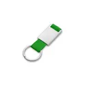 Variante vert - Porte-clés personnalisable avec badge en métal - Prestonavec logo