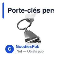 Porte-clés personnalisable avec décapsuleur Alma - logo possible - Miniature 2