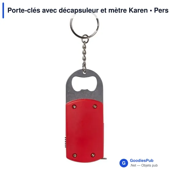 Porte-clés avec décapsuleur et mètre Karen - Image 12