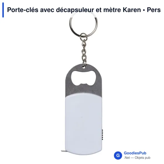 Porte-clés avec décapsuleur et mètre Karen - Image 6