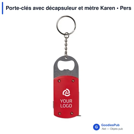 Porte-clés avec décapsuleur et mètre Karen - Image 10