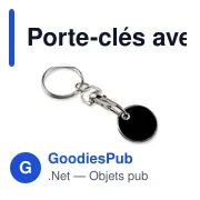 Porte-clés personnalisable avec jeton chariot pour logo - Miniature 8