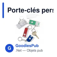 Porte-clés personnalisable avec jeton chariot et LED - Idéal pour votre logo - Miniature 2