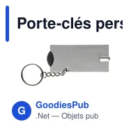 Porte-clés personnalisable avec jeton chariot et LED - Idéal pour votre logo - Miniature 12