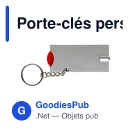 Porte-clés personnalisable avec jeton chariot et LED - Idéal pour votre logo - Miniature 9
