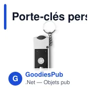 Porte-clés personnalisable avec jeton chariot et LED - Idéal pour votre logo - Miniature 10