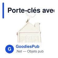 Porte-clés avec mètre-ruban Dane - Miniature 1