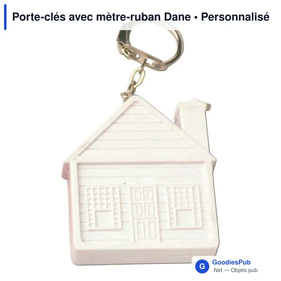 Porte-clés avec mètre-ruban Dane - Image 1