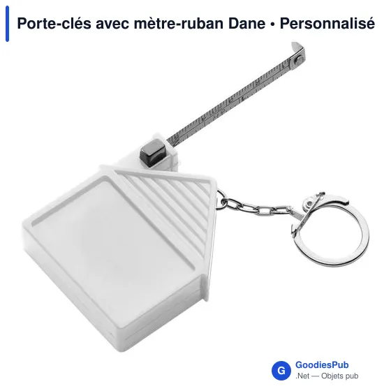 Porte-clés avec mètre-ruban Dane - Image 2