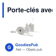 Porte-clés avec mètre-ruban Dane - Miniature 3