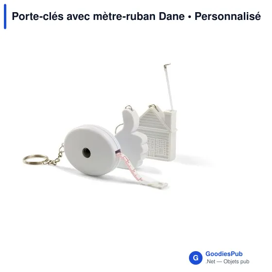 Porte-clés avec mètre-ruban Dane - Image 3