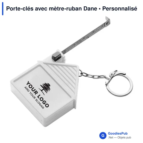 Porte-clés avec mètre-ruban Dane - Image 4