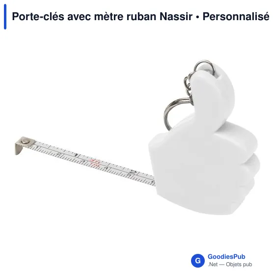 Porte-clés avec mètre ruban Nassir - Image 2