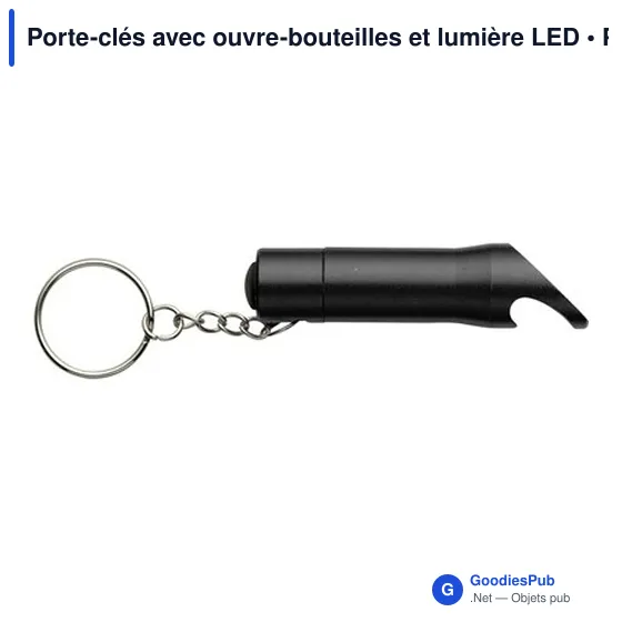 Porte-clés avec ouvre-bouteilles et lumière LED - Image 4