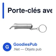Porte-clés avec ouvre-bouteilles et lumière LED - Miniature 5