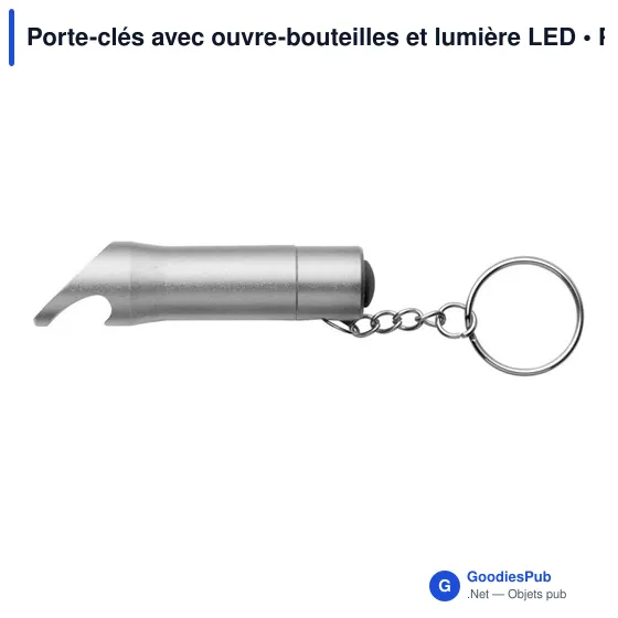 Porte-clés avec ouvre-bouteilles et lumière LED - Image 5