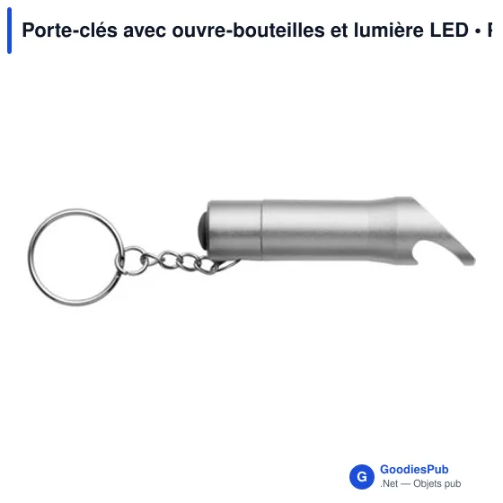 Porte-clés avec ouvre-bouteilles et lumière LED - Image 6