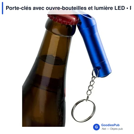 Porte-clés avec ouvre-bouteilles et lumière LED - Image 8
